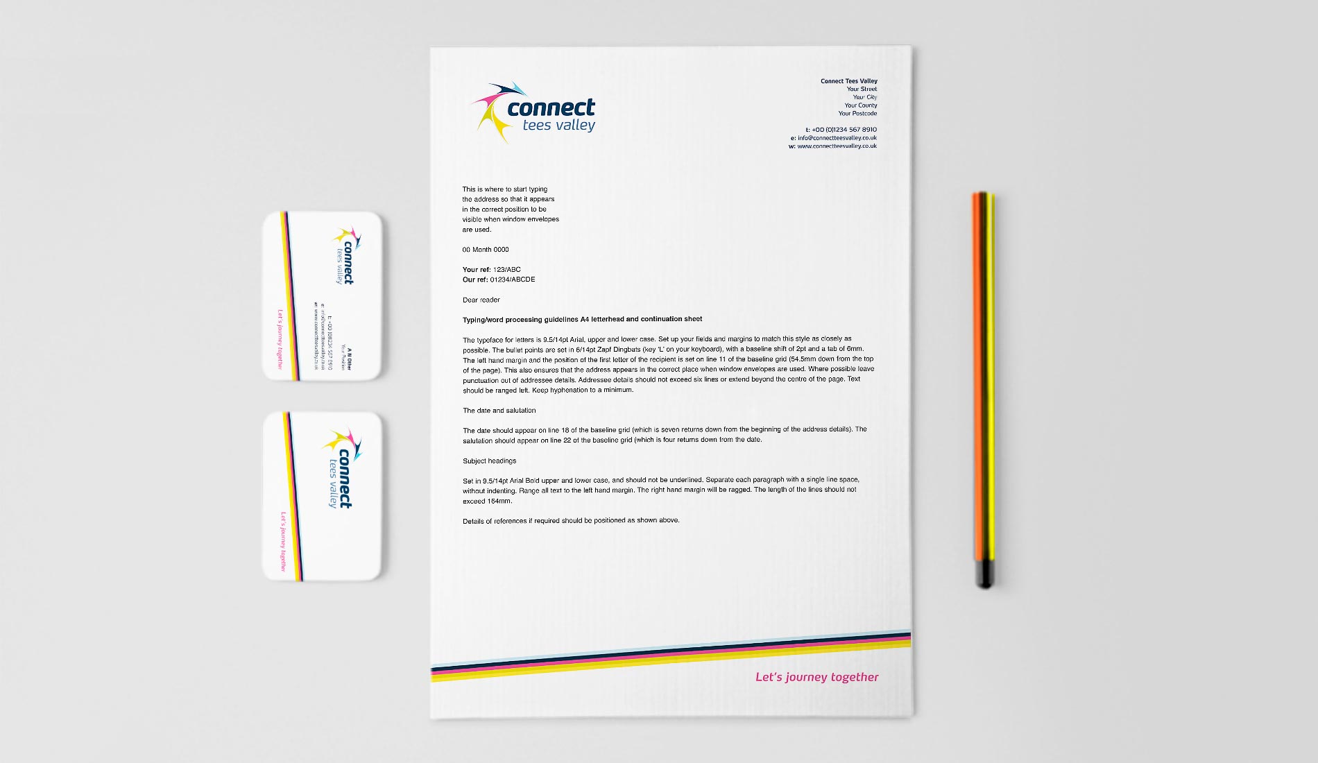 connect tees valley stationary design
