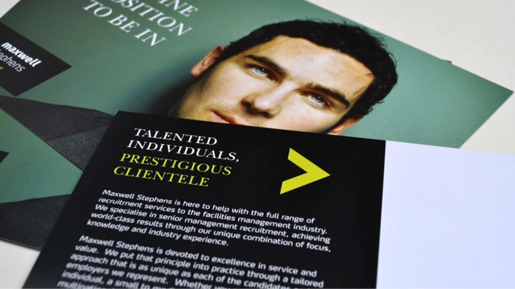 maxwell stephens brand campaign printed materials