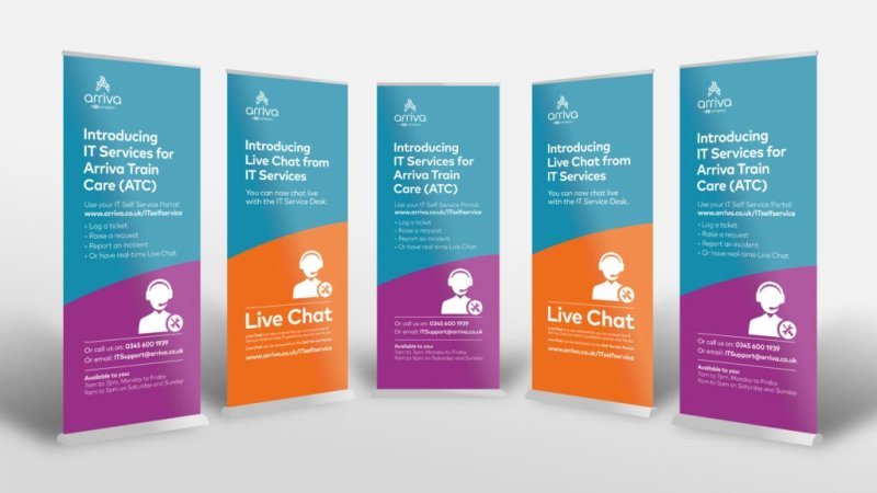 arriva roll up banners