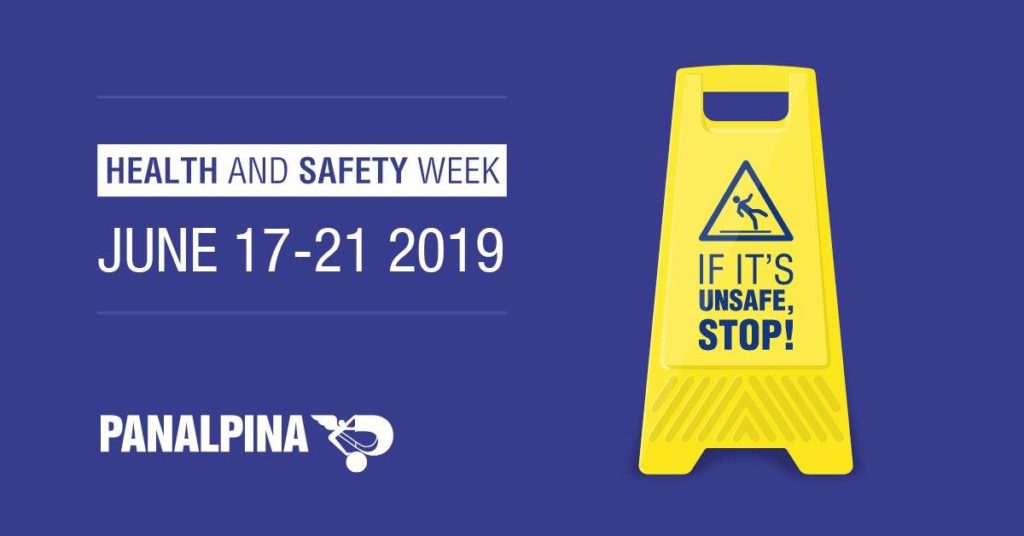 Panalpina Health & Safety Week campaign visual by The Unknown Creative