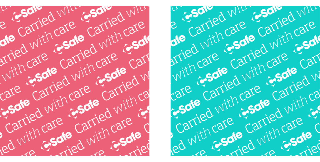 csafe repeat logos carried with care
