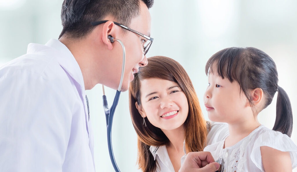 Doctor with child