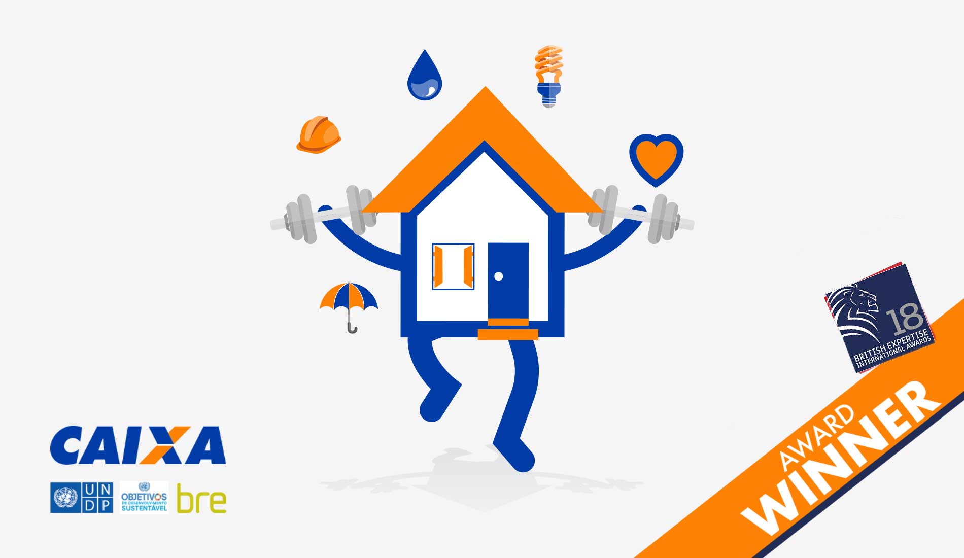 caixa house illustration