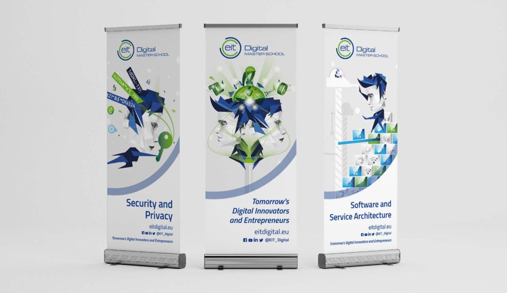 eit digital amster shcool campaign roll up banners