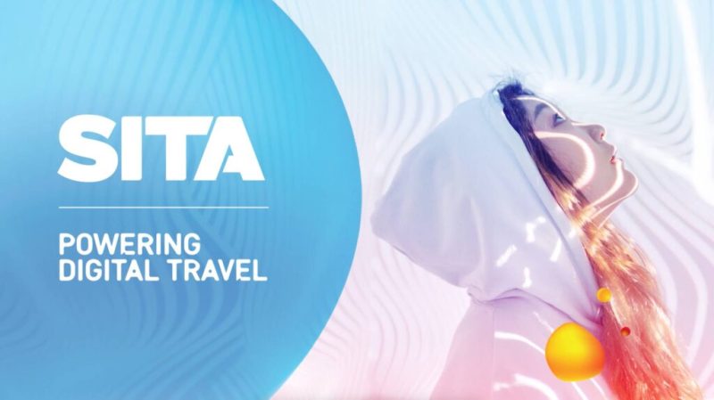 Girl looking up with SITA logo